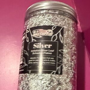 Silver Imitation Silver Leaf Flakes by